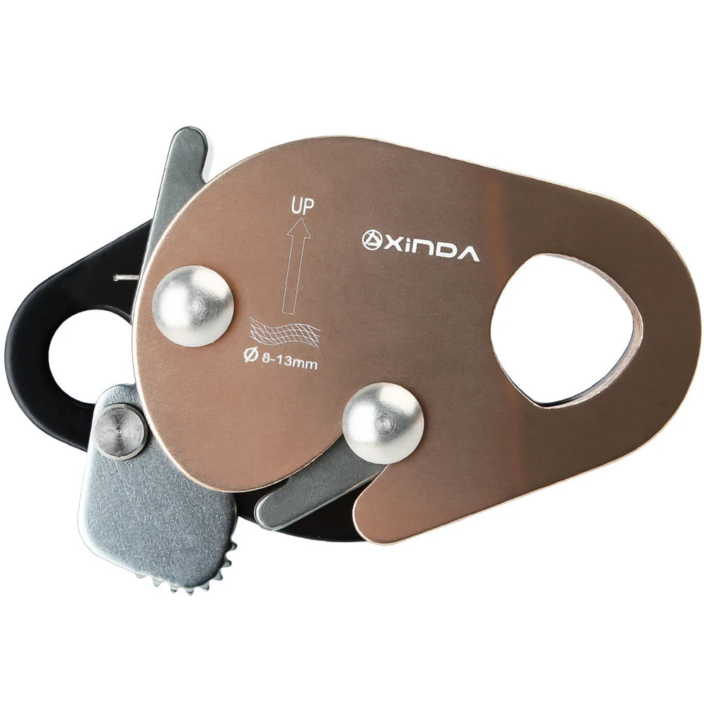 Pro Rock Climbing Abseiling Rappelling Tool Downhill Anti Fall Protective Descender Fallproof Self-locking Device