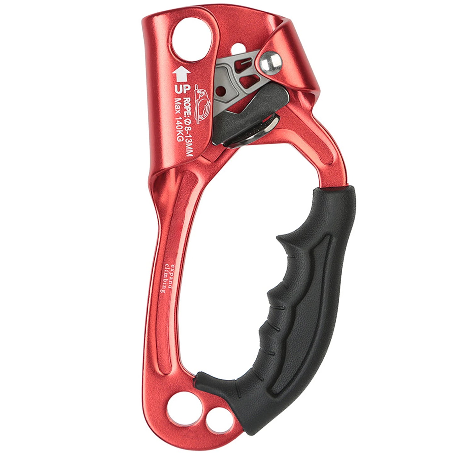 Hand Ascender Aluminum Alloy Rock Climbing Equipment Handheld Ascender for Aloft Working Caving Hand Ascender Ascender Climbing