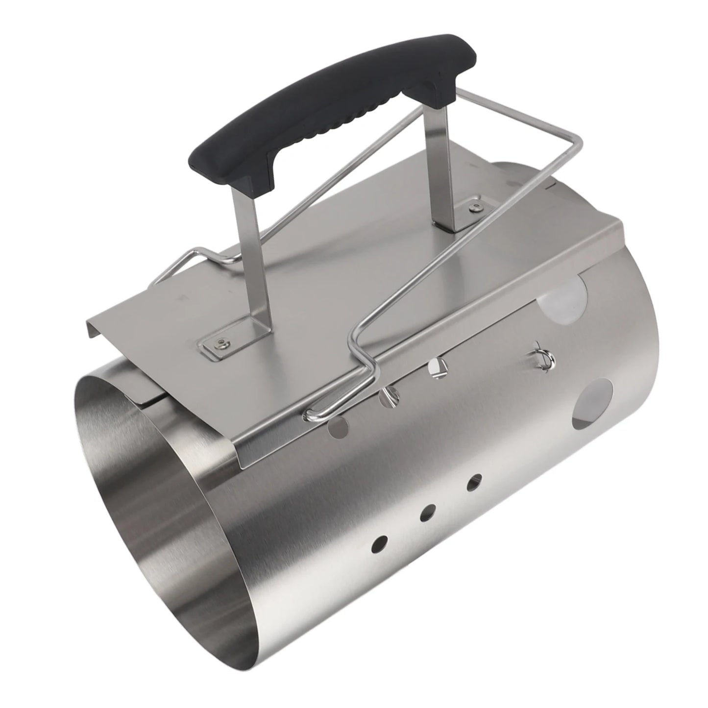 Chimney Starter Stainless Steel Portable Efficient Charcoal Starter Barrel for Barbecue Camping Picnic