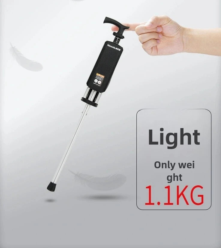 A 2-in-1 portable folding cane and chair combination that can be quickly folded and unfolded, equipped with a seat and three leg