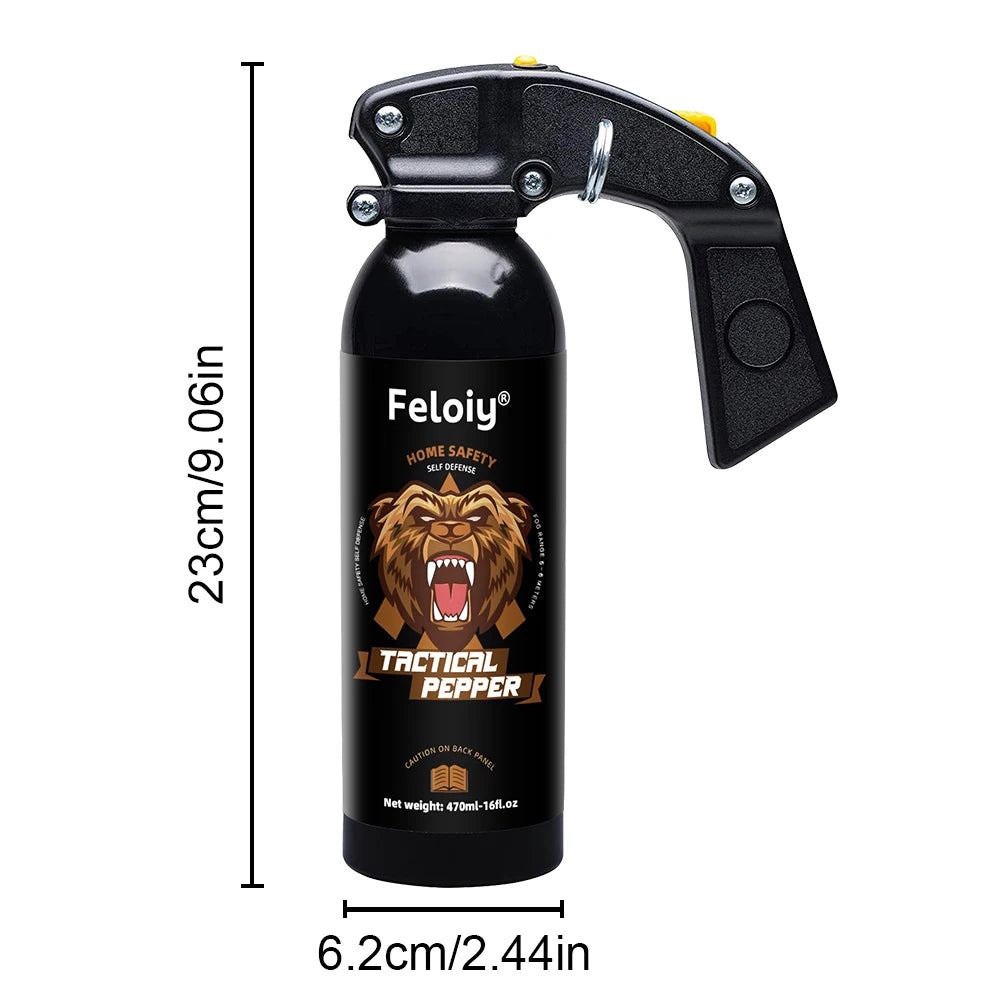 470ML Tactical Pepper Spray - Safety Protection, Suitable for Wild Adventures, Outdoor Camping