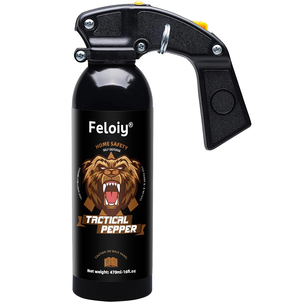 470ML Tactical Pepper Spray - Safety Protection, Suitable for Wild Adventures, Outdoor Camping