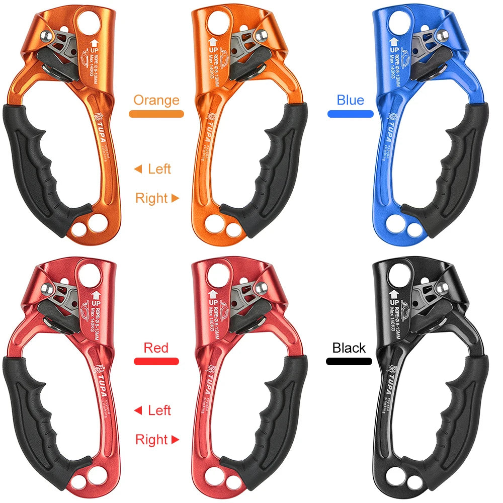Hand Ascender Aluminum  Alloy Rock Climbing Equipment Handheld Ascender for Aloft Working Caving Hand Ascender Ascender Climbing
