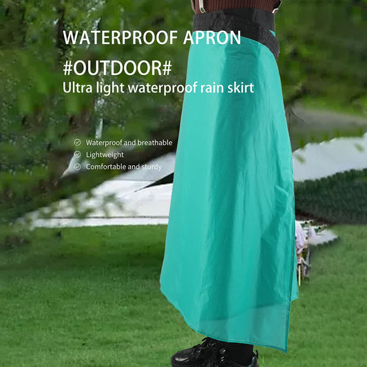 Waterproof Kilt Skirt Ultra Light Thin Rain Skirt Waterproof Kilt Rain Pants Packable Windbreaker Kilt Skirt for Outdoor Hiking