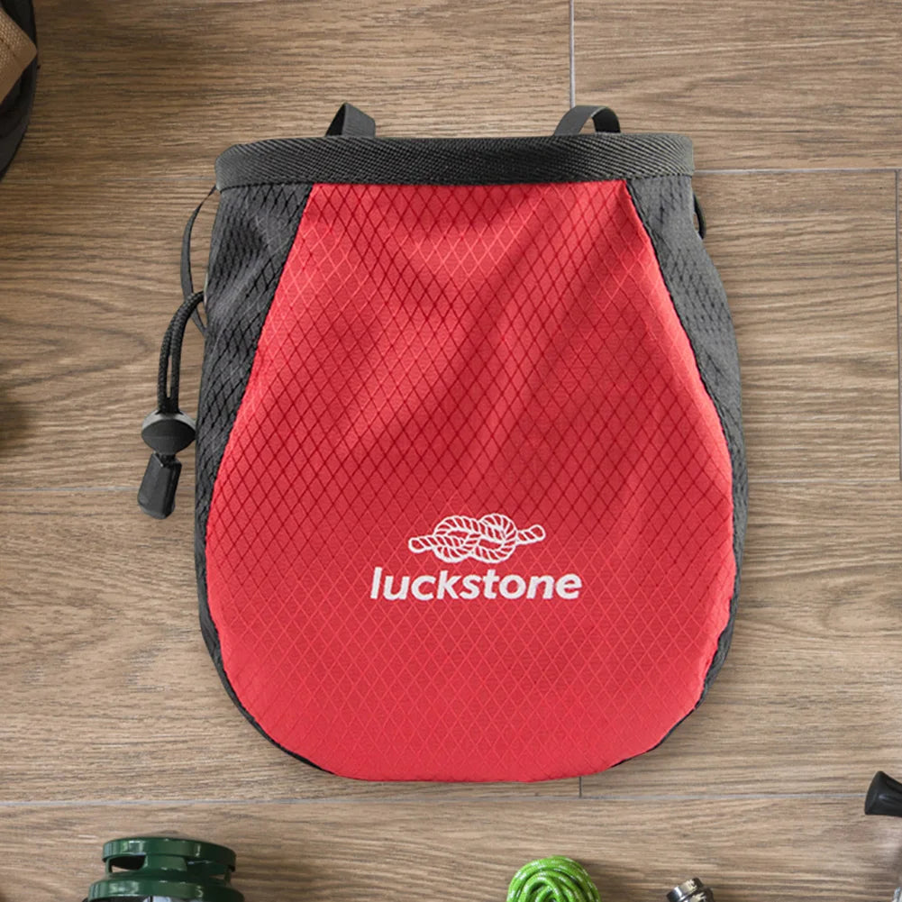 Chalk Bag Waterproof Polyester Weightlifting Pouch Adjustable Belt Waist Pouch Tear Resistance for Outdoor Climbing