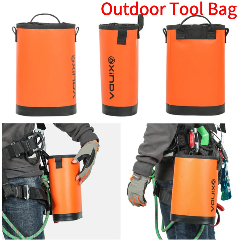 Portable High-Altitude Operation Tool Bag Wear-resistant 5L Climbing Gear Equipment Bag Drawstring Multipurpose Pouch