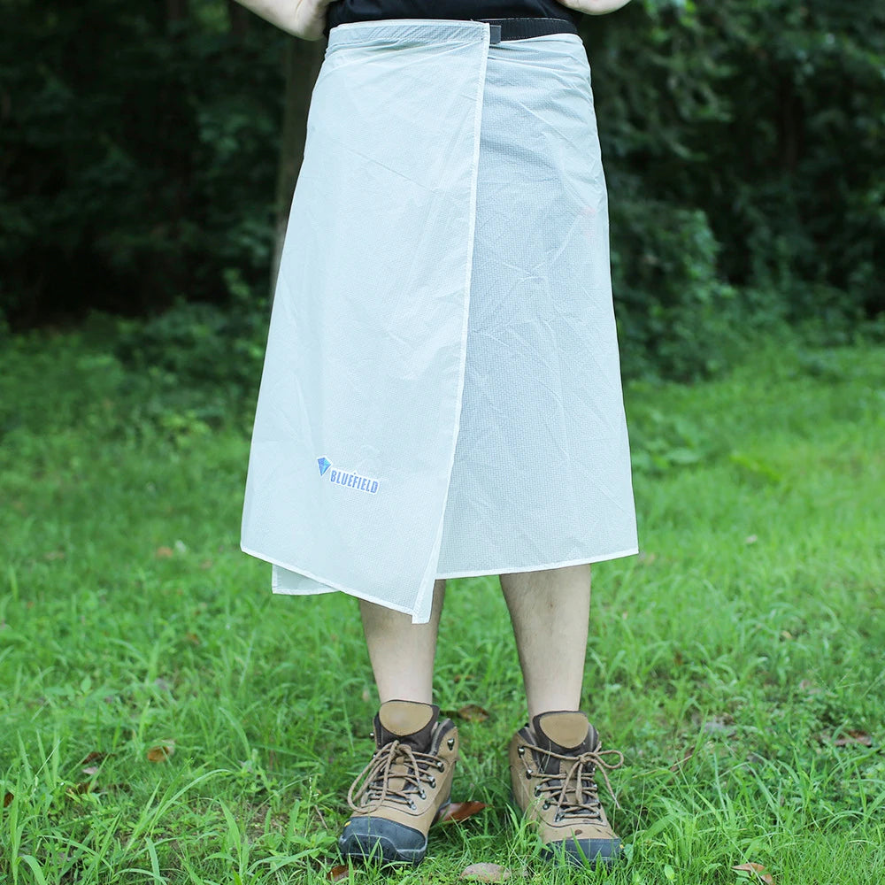 Waterproof Kilt Skirt Ultra Light Thin Rain Skirt Waterproof Kilt Rain Pants Packable Windbreaker Kilt Skirt for Outdoor Hiking
