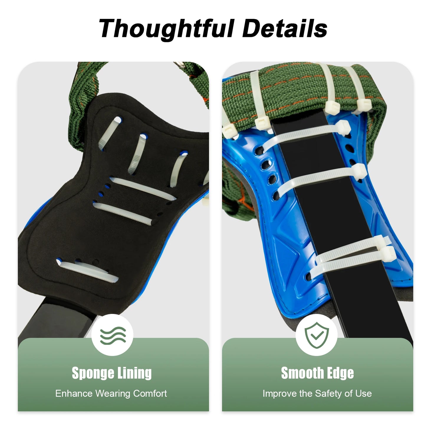 Tree Pole Climbing Spike Set Safety Belt Straps Portable for Outdoor Fruit Pick Climbing Spike Set Safety Belt Straps