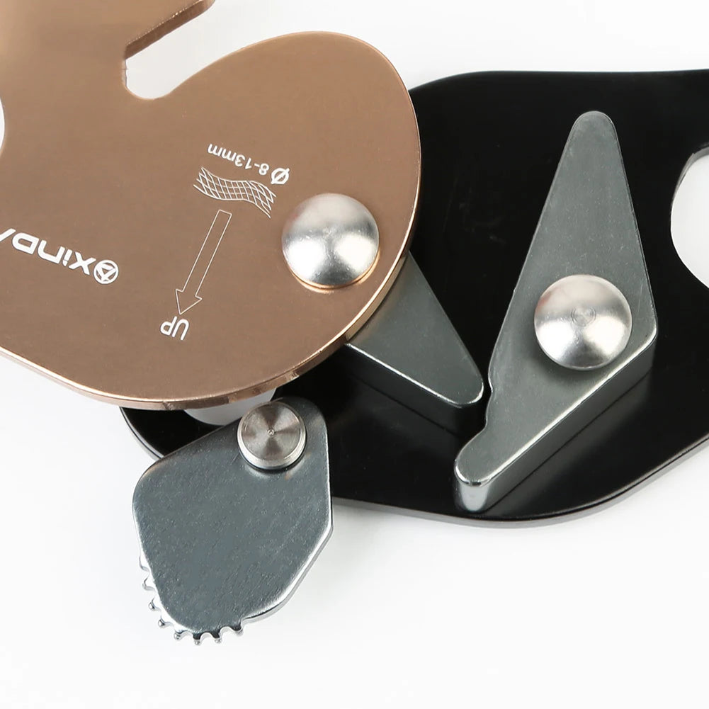 Pro Rock Climbing Abseiling Rappelling Tool Downhill Anti Fall Protective Descender Fallproof Self-locking Device