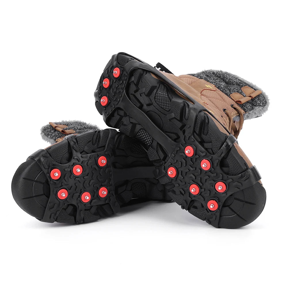 9 Teeth Climbing Crampons Anti-Slip Mountaineering Cleats Unisex Snow Claw Shoe Covers Walking Hiking Accessories