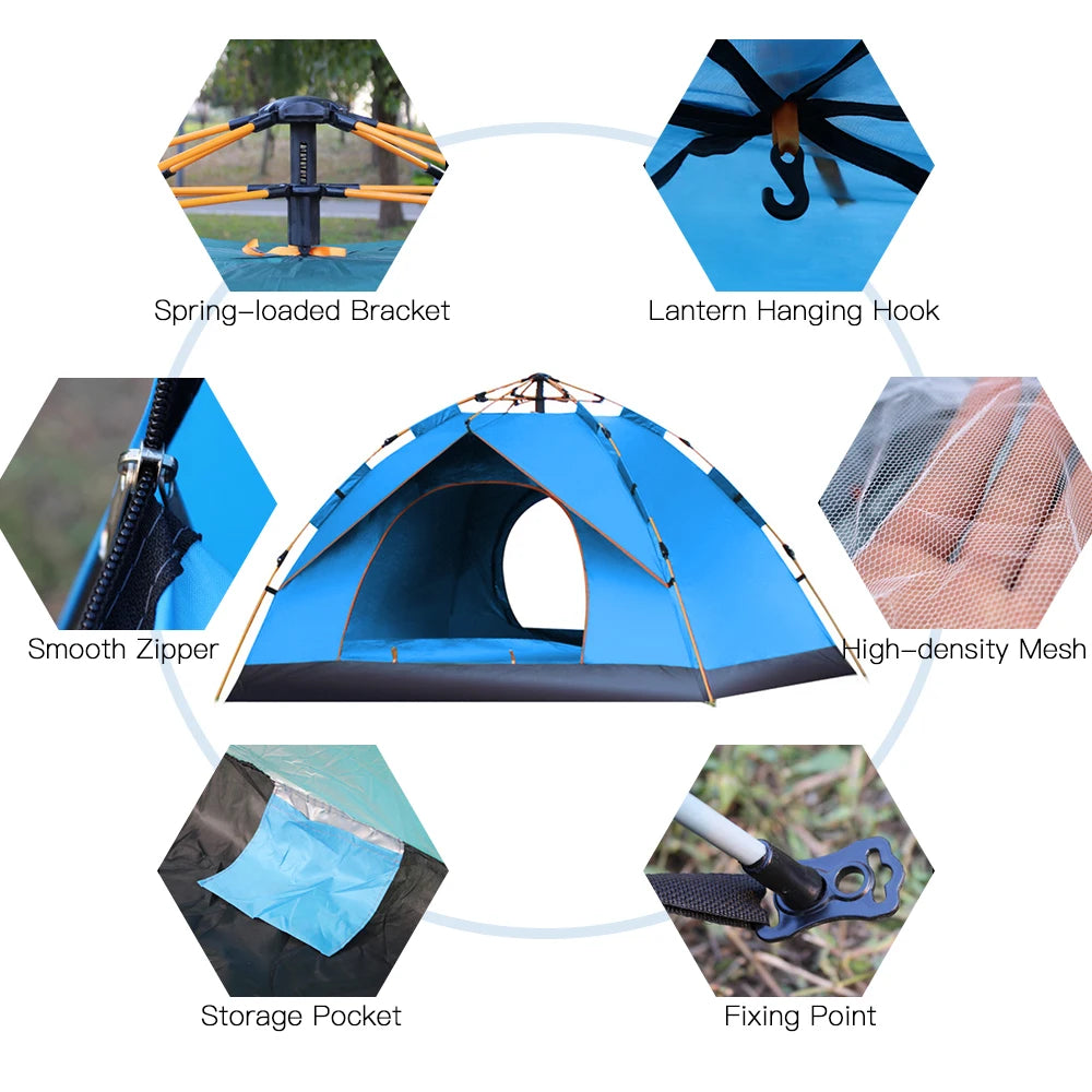 Outdoor  Tent -resistant Portable  Camping Tent for 1-2 People Family Tent camping tent   tent