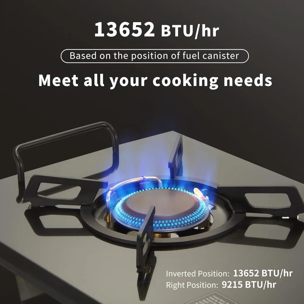 Camping gas stove, collapsible isobutane stove, collapsible isobutane stove