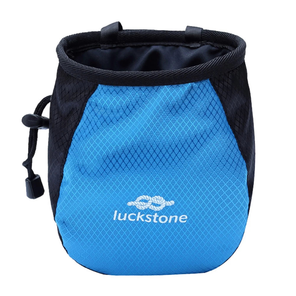 Chalk Bag Waterproof Polyester Weightlifting Pouch Adjustable Belt Waist Pouch Tear Resistance for Outdoor Climbing