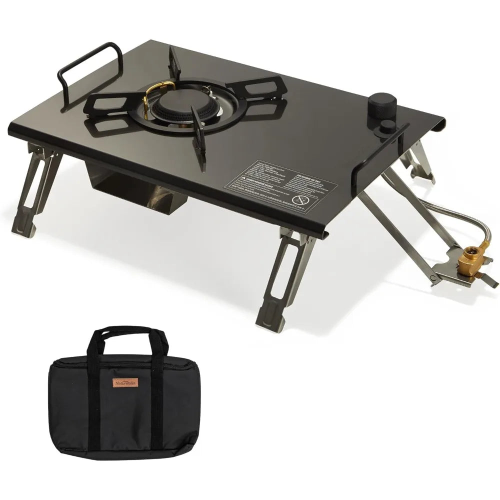 Camping gas stove, collapsible isobutane stove, collapsible isobutane stove
