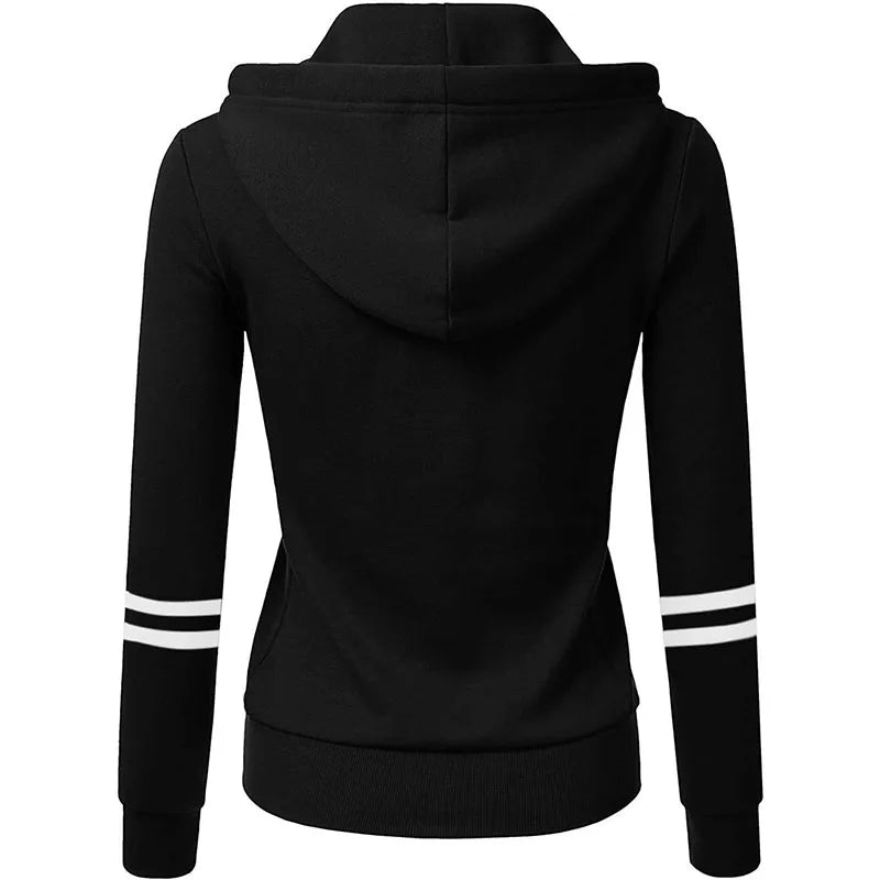 Women Winter Polyester Hoody Jackets Top Quality Windproof Jackets Outdoor Thick Fabric Jogging Jacket